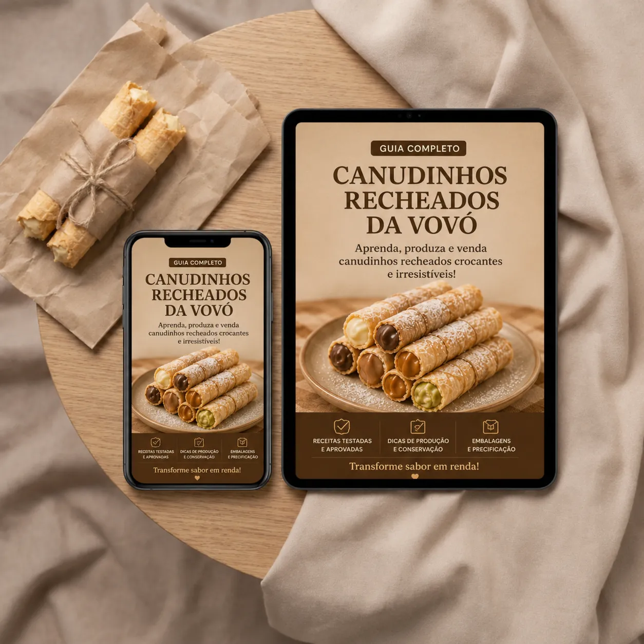 Mockup do guia digital